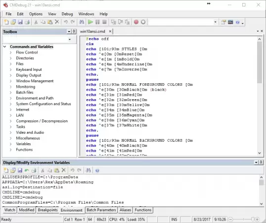 [WIN]JP Software CMDebug(批处理文件编辑调试工具) 30.00.22 x64 Multilingual插图1