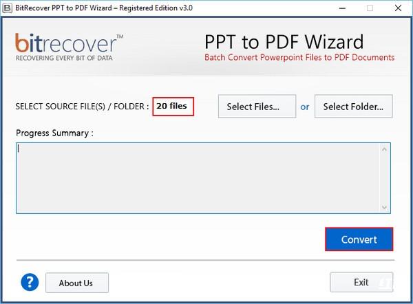 BitRecover PPT to PDF Wizard(PPT转PDF转换工具)