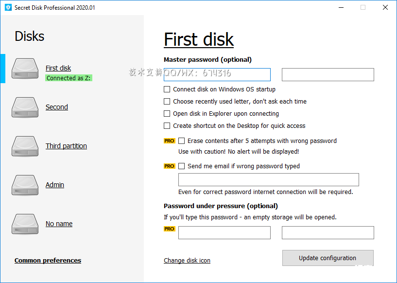 Secret Disk Professional 隐秘磁盘软件专业版插图
