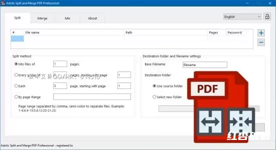 Adolix Split and Merge PDF Professional 拆分合并PDF工具插图