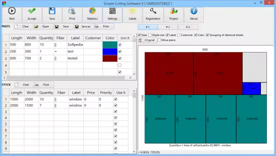 Simple Cutting Software X型简易切割软件插图