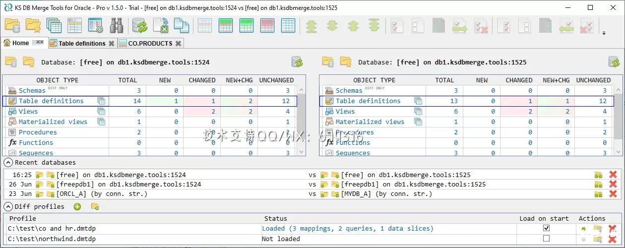 KS DB Merge Tools for Oracle甲骨文数据库合并工具插图