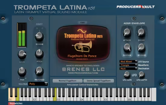 Producers Vault Trompeta Latina 定制化 VST 插件插图