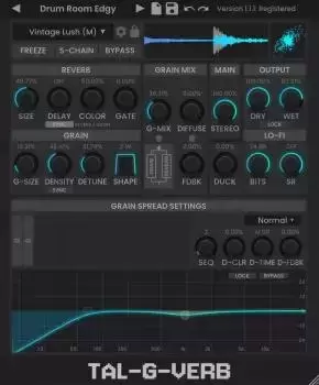 塔尔G型混响效果器Togu Audio Line TAL-G-Verb插图