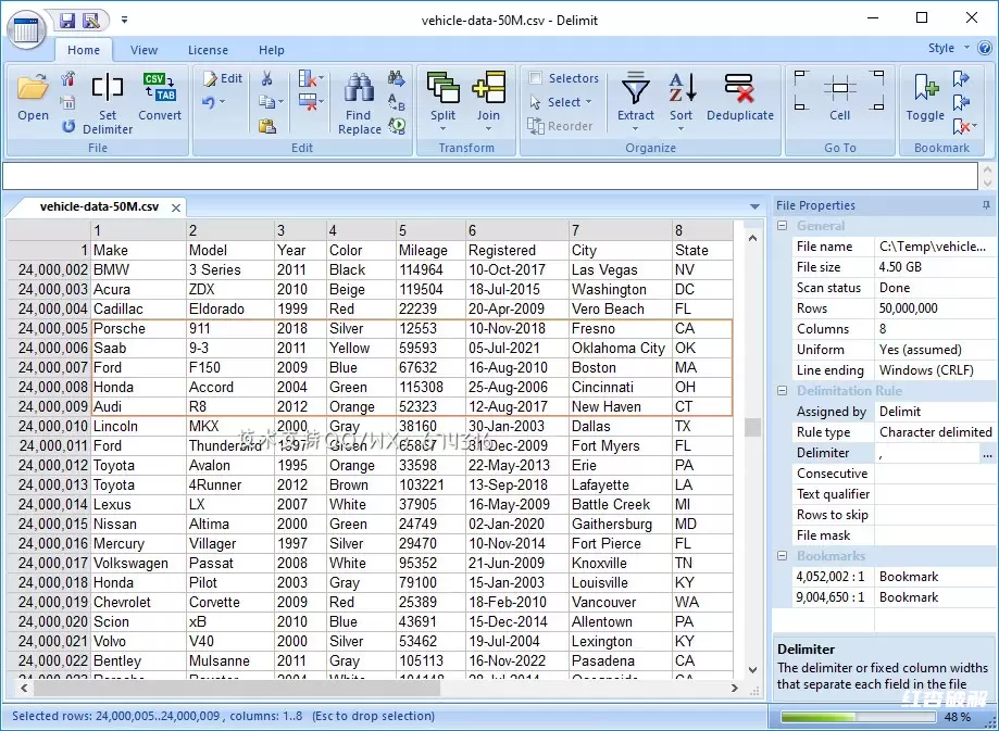 Delimit Software Delimit 大型表格数据管理软件插图